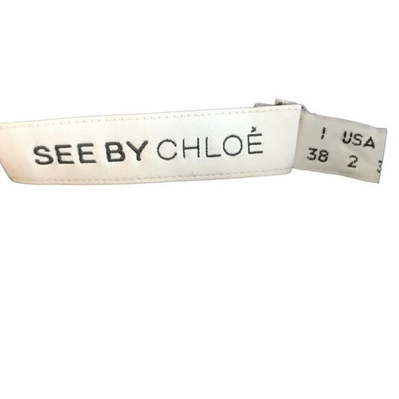 SEE By Chloe 100% Silk  Dress Size 2 - Picture 7 of 8